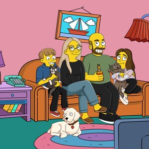 Custom Simpsons Portrait, Cartoon Portrait, Personalized Portrait Gift, Anniversary Gift, Family Custom Portrait, Mother's Day Gift Idea
