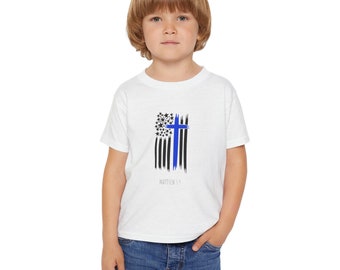 T-shirt pour tout-petit | Croix ligne bleue
