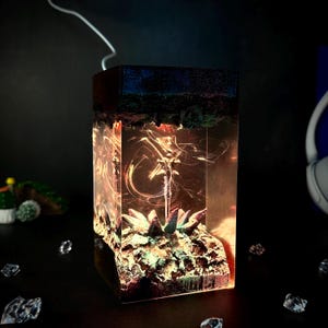 Frostmourne Sword Resin Lamp, handgemachtes WoW Nachtlicht, World of Warcraft Resin Lamp Geschenk, Spiel Geschenk, Geburtstagsgeschenk für Ihn, Ostergeschenk