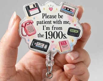 Please Be Patient Nurse Badge Reel, Funny Retractable ID Holder, Cute ER RN Badge Clip, Medical Assistant Gift for Coworker