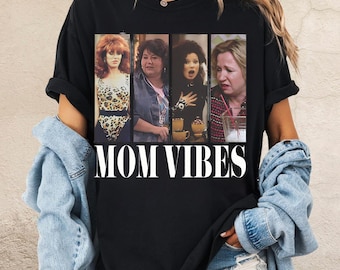 Retro 90’s Mom Vibes Shirt, Cool Moms Club T-Shirt, Funny Mom Life Tee, Retro Mother's Day Gift, Vintage Cool Mom Aesthetic Shirt