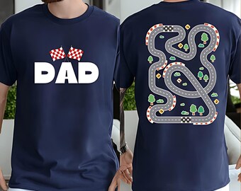 Car Track Shirt for Dad, Play Cars On Dads Back Tee, Tired Dad Gift from Toddler, Funny Fathers Day Shirt, Dad Back Road Mat