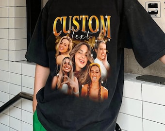 Custom Bootleg Retro Vintage Funny Rap T-Shirt - Personalized Hip Hop Tee - 90s Rapper Graphic Shirt - Graphic 90s T-shirt