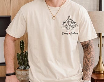 Custom Photo Shirt For Dad, Fathers Day Gifts, 2026 Father's Day Shirt, Personalized Dad Portrait, Dad Birthday Gifts, Gift for Husband