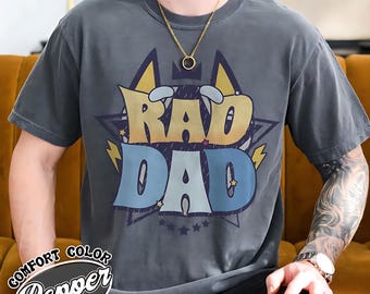 Rad Dad Shirt, Funny Father's Day Gift, Matching Dad and Kids Tee, Cool Grandpa Shirt