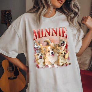Custom Bootleg Rap Pet Shirt, Vintage 90s Graphic Tee, Personalized Pet Photo T-Shirt, Comfort Colors Custom Shirt, Design Your Own Bootleg