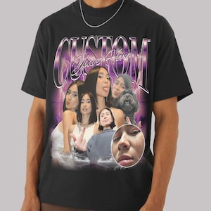 T-shirt de rap drôle vintage rétro bootleg personnalisé - t-shirt hip hop personnalisé - chemise graphique de rappeur des années 90 - cadeau unique pour les fans de musique