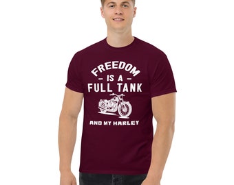 Freedom shirt, Harley Davidson shirt, full tank shirt, biker gift, motorcycle shirt, gift for biker, road trip shirt, gift idea