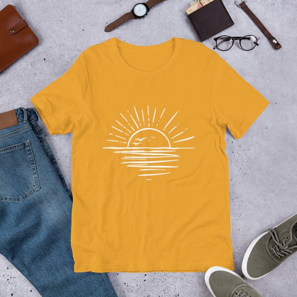 Sunrise Vibes - Sustainably Made Women’s Short Sleeve Tee main image 1
