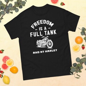 Camisa Harley Davidson, camisa Freedom, camisa sin mangas completa, regalo de motociclista, camisa de motocicleta, regalo para motociclista, camiseta sin mangas de libertad, camisa de viaje por carretera imagen 8