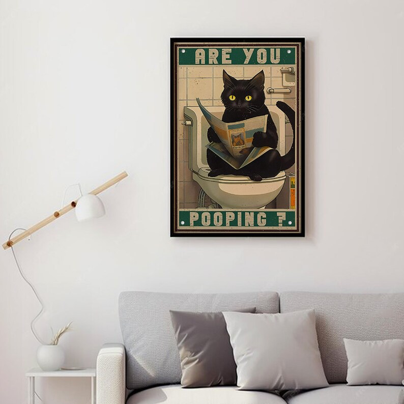 Are You Pooping Poster, Funny Poster, Bathroom Decoration Painting ...