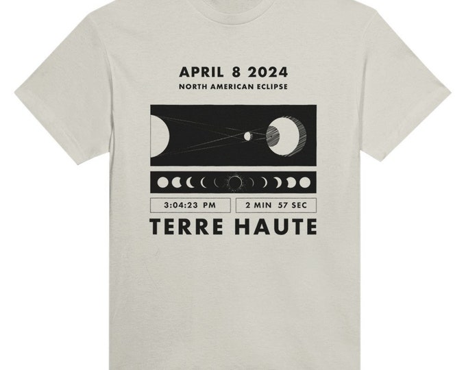 Solar Eclipse 2024 Terre Haute Indiana Shirt