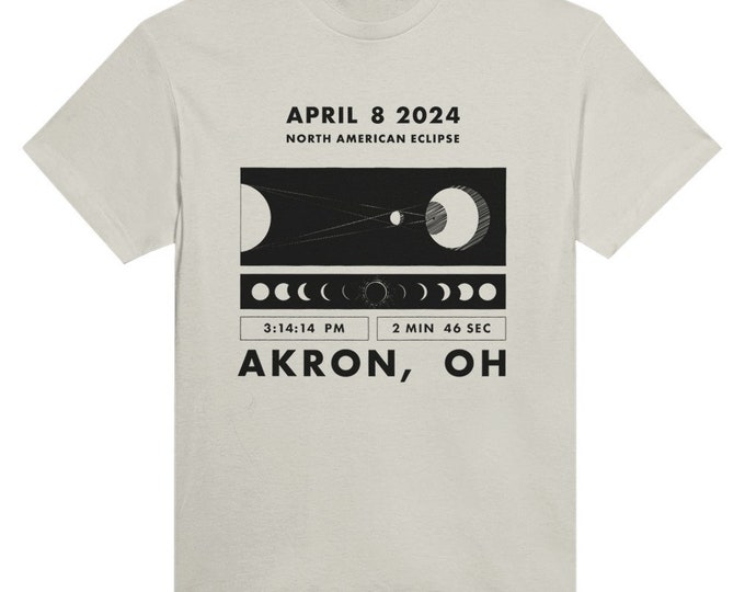 Solar Eclipse 2024 Akron Ohio Shirt