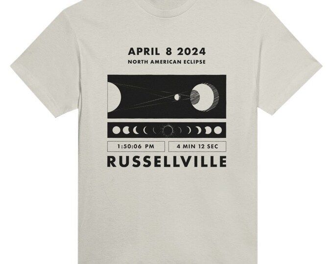 Solar Eclipse 2024 Russellville Arkansas Shirt