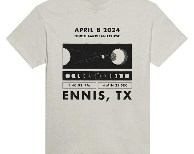Solar Eclipse 2024 Ennis Texas Shirt