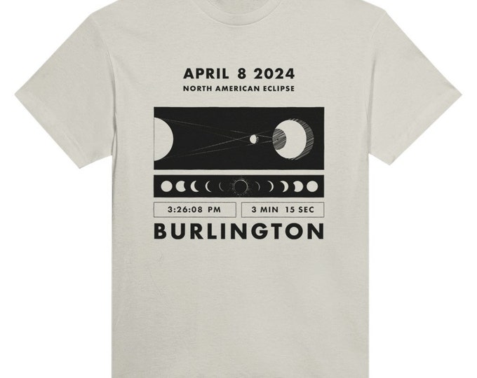 Solar Eclipse 2024 Burlington Vermont Shirt
