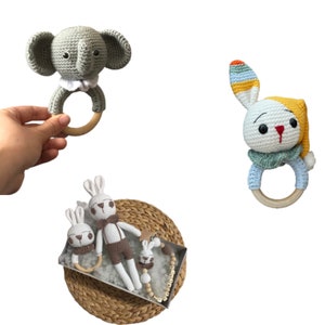 Amigurumi Crochet  Rattle | Handmade | Kid’s room decoratin and amigurumi doll | Knitted Doll | Crochet Doll