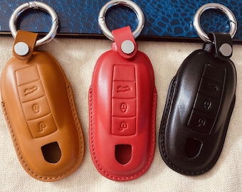 Handmade Genuine Cowhide Leather Case for Porsche Cayenne Cayan Macan Maca