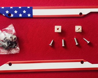 American Flag License Plate Frame