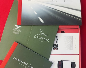 Bentley Continental Supersports Prospect Box Hardcover Convertible brochure VIP