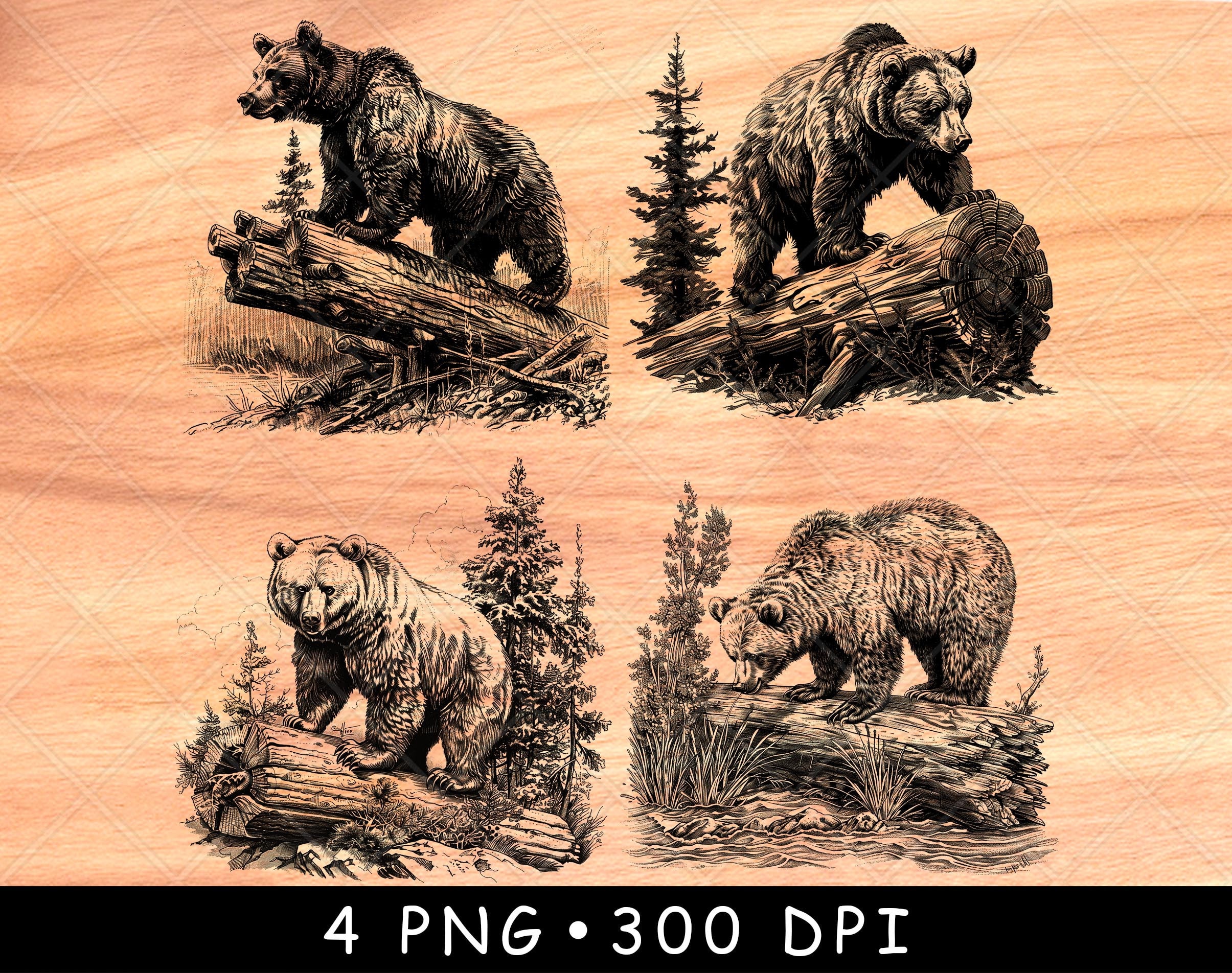 LOGGER WOOD SUPPLY CO BEAR STOOL