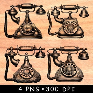 Antigo Vintage Telefone Discagem Chamada Retro Clássico Telefones Antigos Laser Arquivo Queima Escala De Cinza Ardósia Coaster Preto Branco Imagem PNG Gravar Cnc Madeira