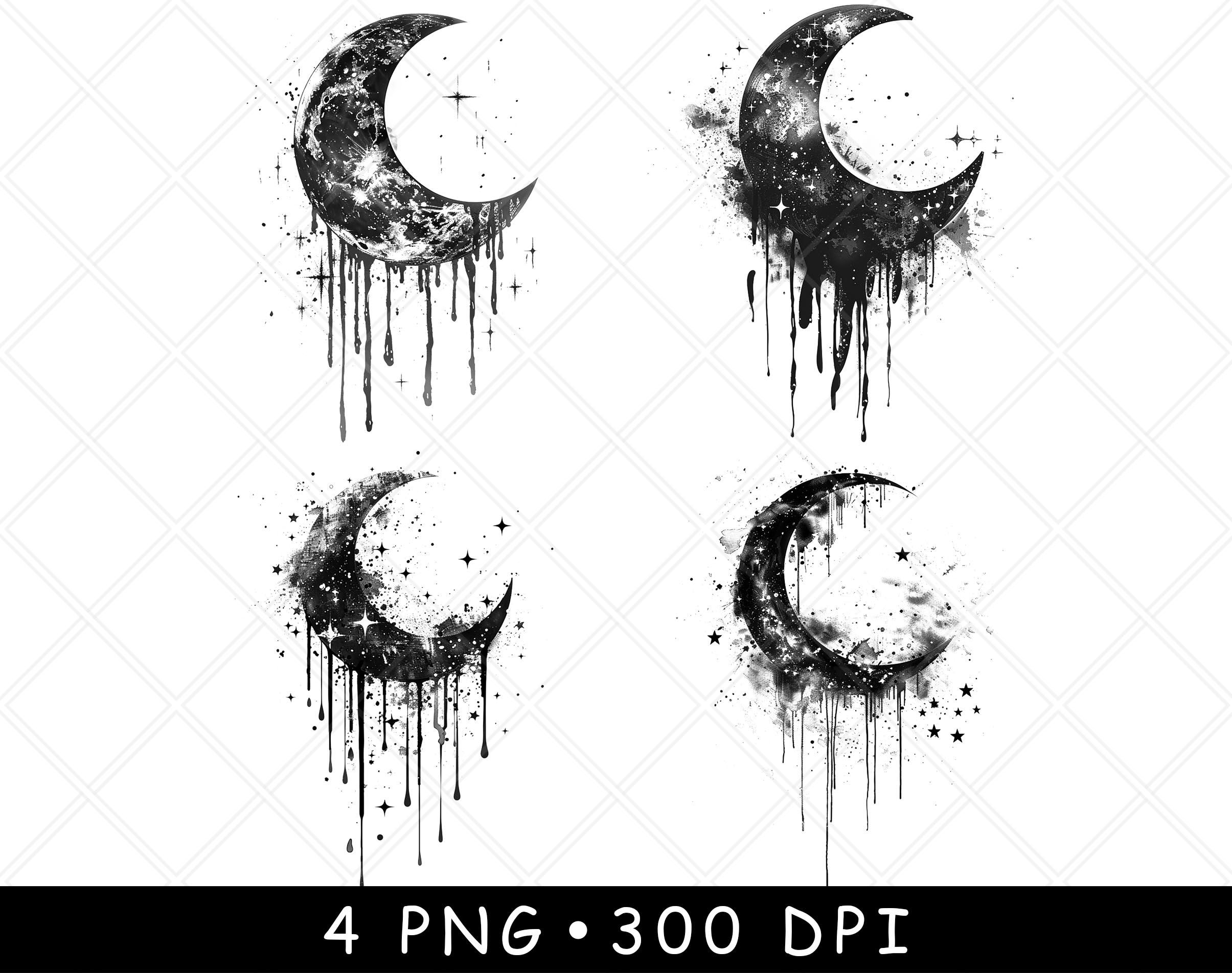 「MOON.」CLARITY ART Amazon.com: wall26 - Moon Illuminating The Clear Ocean Blue