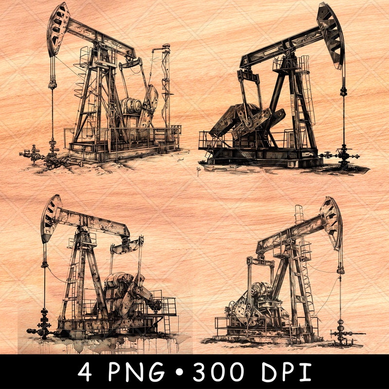 Oil Rig Files Oil Rig Engraving Files - Etsy