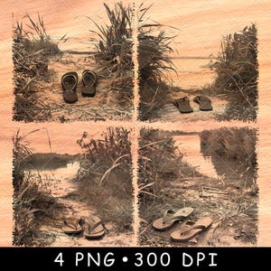 Slippers paar pantoffel gras rivier meer kust strand rand laserbestand branden grijstinten leisteen onderzetter zwart wit afbeelding graveren cnc hout png