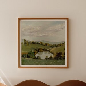 The Pond, Oil Painting by E. Christine | Fine Art Print