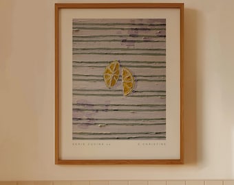 Serie Cucina 04, Oil Painting by E. Christine | Lemon Fine Art Print