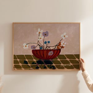 Flora 02, Oil Painting by E. Christine | Fine Art Print
