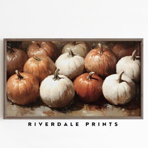 Samsung Frame TV Art, Pumpkin Oil Painting, Instant Download, Fall Art for Samsung Frame,Pumpkins Art, Pumpkins Wall Art,Autumn Artful,TV-69