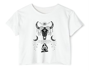 Taurus Bull Women's Festival Crop Top