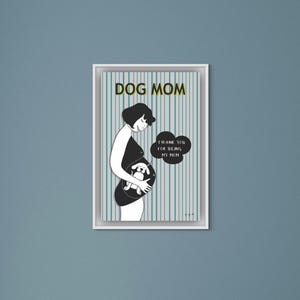 Download digitale, decorazione murale per mamma cane, mamma cane, festa della mamma, mamma amante dei cani, mio caro cane, messaggio dal mio cane, il mio cucciolo, animale domestico