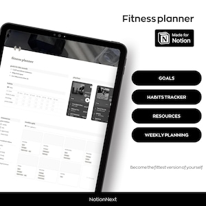 Fitness planner - Notion template