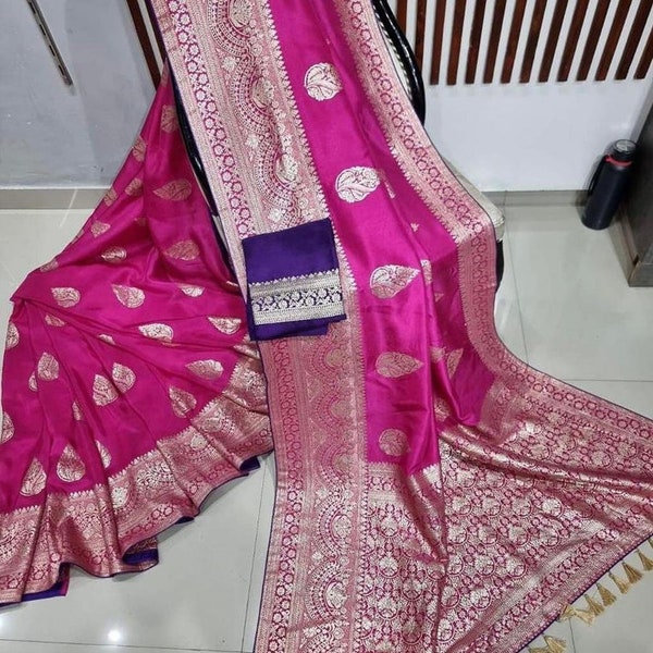 Dazzle in Festivals and Weddings with Our Exquisite Banarasi Dola Silk Saree