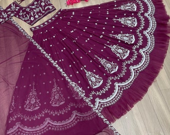 Elegantes Festival-Lehenga-Choli-Set: Ihr perfektes festliches Ensemble