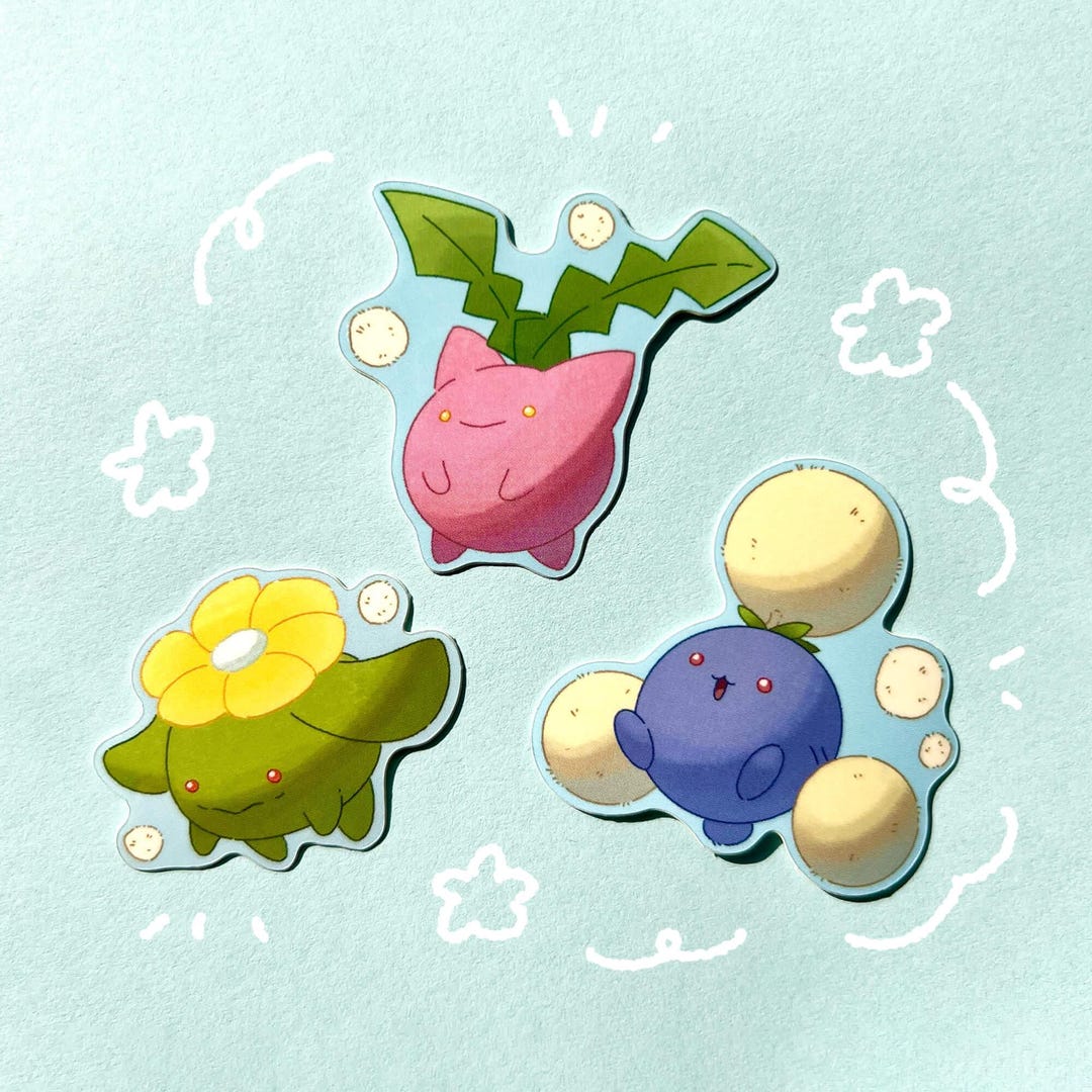 Pollen Sticker Sticker Pokemon Pollen Sticker Set - Etsy