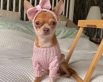 Chihuahua Clothes Girl SET Dog Sweater for Small Dog and Dog