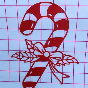 Candy Cane&#39;s decal / Holiday / Christmas / Winter / vinyl decal / decal / permanent vinyl