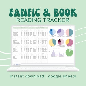Fanfiction e Book Wrapped Foglio di calcolo 2024 - Tracker di lettura annuale: monitora le tue letture e ottieni statistiche! - Fogli Google