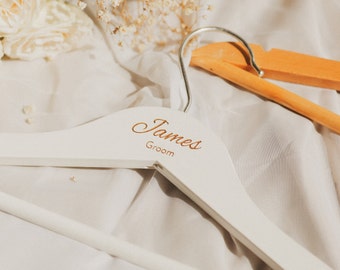 Custom Laser Engraved Hanger| Bridal Party Hangers| Bride Hanger| Groom Hanger | Groomsmen Hanger |  Bridesmaids Hanger | Personalized Gifts