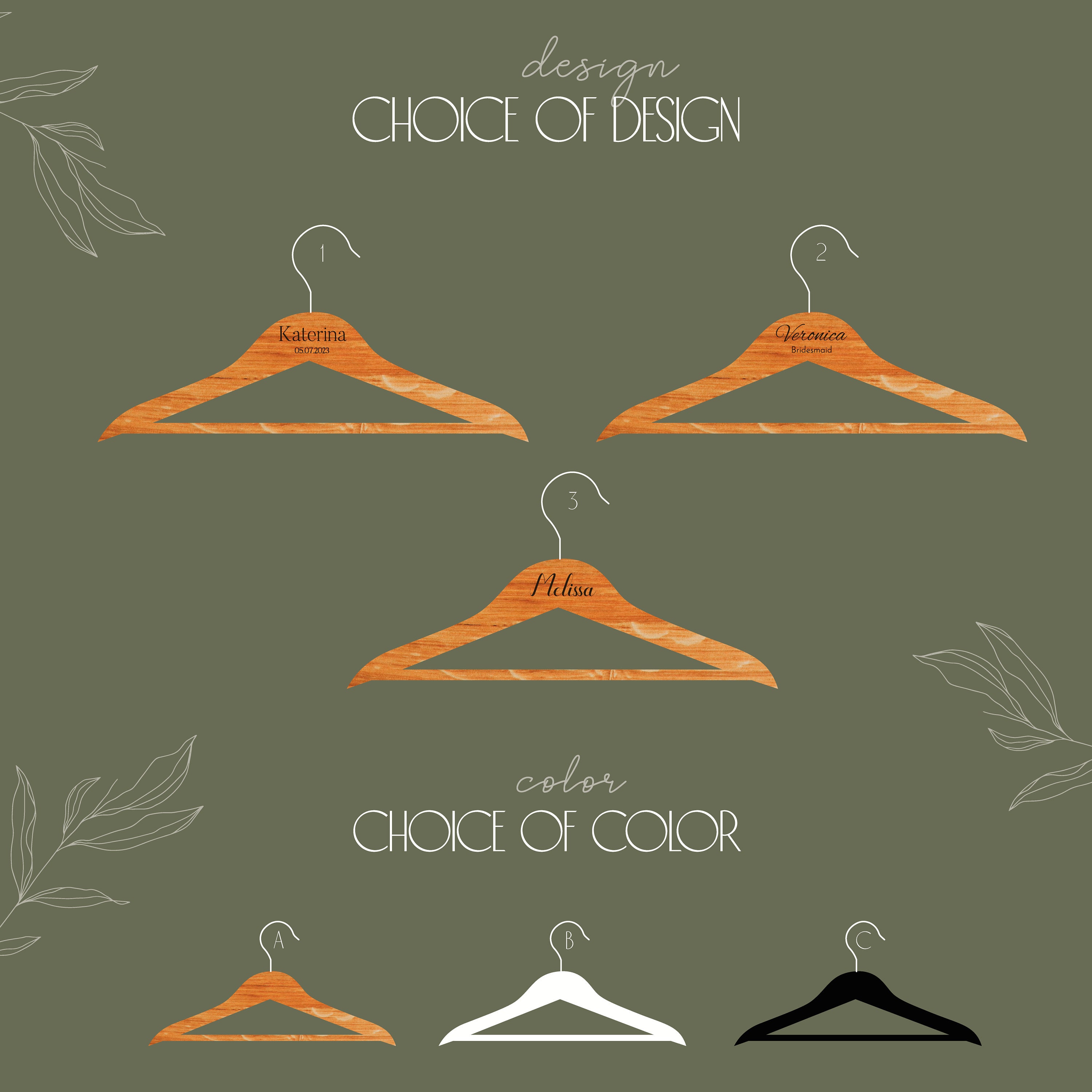 Personalized wedding hanger custom bridal hanger bridesmaid hangers
