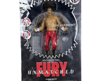 WWE Eddie Guerrero Fury Unmatched Action Figure JAKKS Pacific Red New Boxed