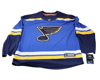 St Louis Blues Hockey Jersey Mens Large Blue NHL Hockey Breakaway L New