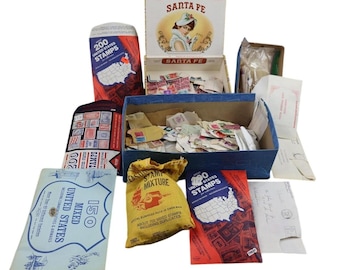 Worldwide Multi Color US Canada New Zealand Stamp Lot On Off Paper Album Mix