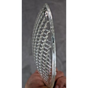 Vintage Industrial Prismatic Glass Lens / Fresnel Light Cover 7" Replacement image 4