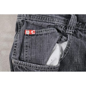 Southpole Red Tab Mens Jeans Black Wash Denim Loose Fit Leg Size 38 Y2K Grunge image 9