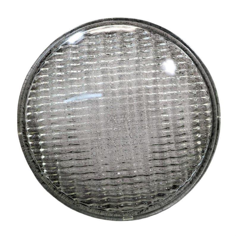 Vintage Industrial Prismatic Glass Lens / Fresnel Light Cover 7" Replacement image 1